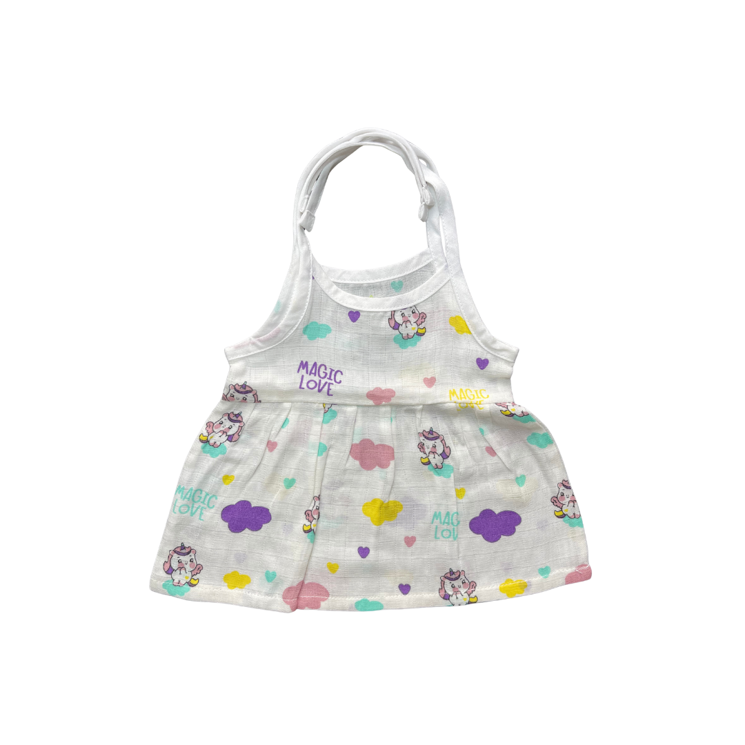 Baby frock NB - cotton muslin