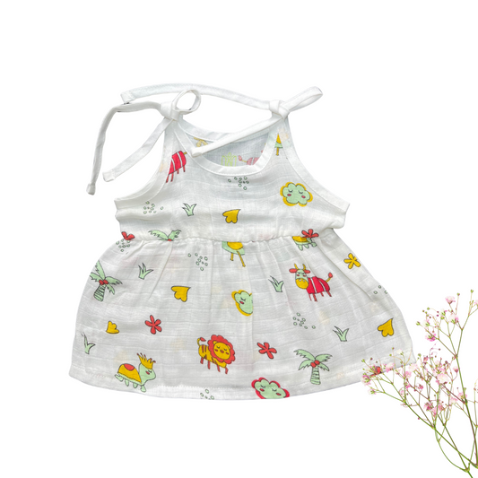 Baby frock NB - cotton muslin